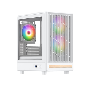 Tốt Nhất Bán Chất Lượng Cao Máy Tính Để Bàn Chơi Game PC Trường Hợp HD USB3.0 ATX Trường Hợp Máy Tính Với Thiết Kế Bằng Gỗ Và Ba Cầu Vồng Fan Hâm Mộ - Product Image 6