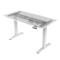 Mobilier commercial haut de gamme Mobilier de bureau au design moderne unique Bureau de direction en acier inoxydable Bureau réglable en hauteur