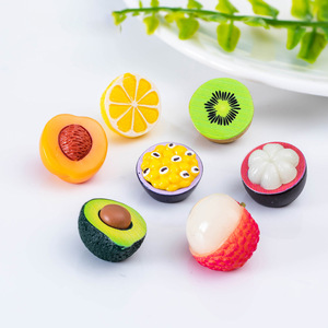 Dessin animé miniature simulé fruits Mini résine artisanat bricolage gâteau créatif bricolage accessoires pour fée jardin ornement décor à la maison - Product Image 4