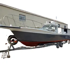 Material Panga Passengern Fishing Patrol Work Boat Manufacturer Professional Aluminum alloy 6 to 11m 21ft to 35ft Length