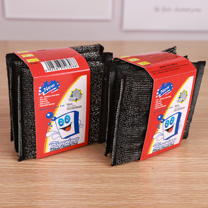 Bloc de nettoyage en maille de fil d'acier inoxydable 410, réutilisable, pour la cuisine, les casseroles, les taches de graisse, éponge à récurer - Product Image 2