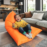 Fauteuil pouf mini européen 2023 pour chambre d'enfant, accessoires, forme triangulaire, pouf de plage extérieur, housse amovible en PVC Oxford 600D