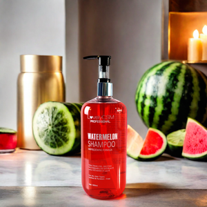 Shampoing En Gros Biologique aux Acides Aminés et Fruits, Couleur Rouge, à l'Huile d'Argan, de Pastèque et de Théier, Naturel, <span class=keywords><strong>Anti</strong></span>-Chute et <span class=keywords><strong>Anti</strong></span>-<span class=keywords><strong>Pelliculaire</strong></span>, Soin Capillaire - Product Image 2
