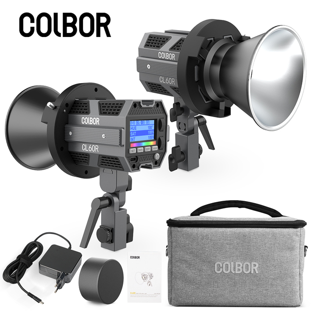 SYNCO COLBOR CL60R RGB LED Video Light Noiseless Photography APP Control Bowens Mount Studio Photo Lamp Shooting CRI 97 60W