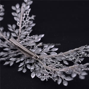 RE4134 Tocado de Novia Vintage con Hojas, Peineta para Boda, Compromiso, Aniversario, Peineta para el Cabello con Pedrería, Joyería Decorativa para Mujer - Product Image 6