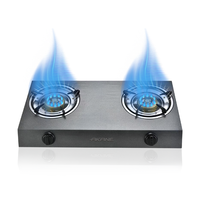 Cuisinière à gaz domestique AKANE A.82614 GPL 2 brûleurs, allumage électronique, flamme puissante, chauffage uniforme, nettoyage facile