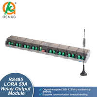 Module de relais Oshangming à 24 sorties avec RS485 Lora Modbus RTU 12V/24V, relais simple ouvert 50A pour PLC