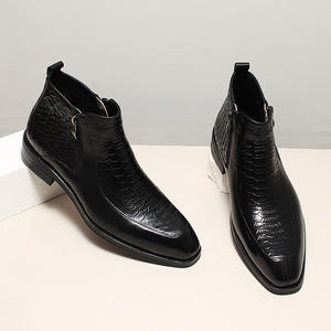 Botas de Trabajo para Hombre, de Cáñamo, con Cordones, Impermeables, Antideslizantes, Estilo Inglés Vintage, con Suela de Goma Cosida a Mano Goodyear - Product Image 3