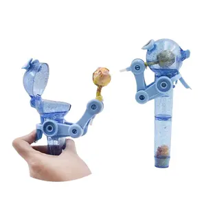 Lot de 27 sucettes Robot Martian, en plastique, Super amusantes, porte-succion, cadeau de noël, jouets, Tube de bonbons, nouveauté 2020