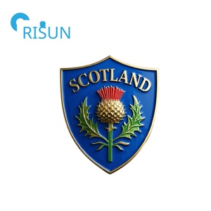 Fabricant d'usine 3D Vintage Ecosse Chardon Pin Badge Personnalisé Maçonnique Franc-Maçon Franc-Maçon Franc-Maçon Épinglette Chardon Écossais - Product Image 3