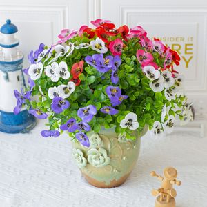 Vente en gros décoration d'intérieur pour mariage fleurs en soie fournies par l'usine feuilles d'eucalyptus artificielles fleurs fête des pères Halloween - Product Image 2