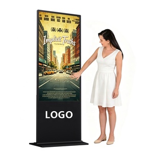 Pantalla Digital Interactiva Táctil Infrarroja LCD de 43/49 Pulgadas para Interiores, con Soporte de Pie, para Supermercados y Centros Comerciales, de Alto Brillo - Product Image 1