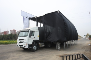 Scène mobile de haute qualité pour événements, <span class=keywords><strong>remorque</strong></span> de scène surélevée pour camions de tournée, camions de culte et camions de campagne - Product Image 3
