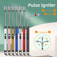 Allumeur de bougie d'aromathérapie Design moderne Briquet rechargeable USB Bâton d'allumage de cuisinière à gaz en métal