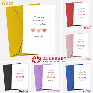 Tarjeta de Aniversario Personalizada, Tarjetas de San Valentín de 5x7 Pulgadas, Tarjeta de Te Amo, MOQ Bajo con Sobre y Adhesivo - Product Image 4