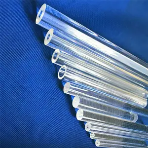क्वार्ट्ज ग्लास ट्यूब 2 इंच डाइम उच्च गुणवत्ता वाले क्वार्ट्ज ट्यूब 1200'c