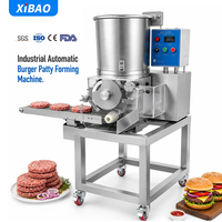 Machine industrielle automatique de fabrication de galettes de hamburgers avec une capacité de 2100 p/h, 220V/380V pour restaurants et usines