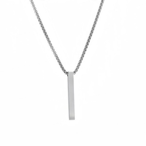 Collier personnalisé en acier inoxydable gravé, couleur claire, or 14 carats, luxe minimaliste, pour hommes et femmes, ne ternit pas - Product Image 4
