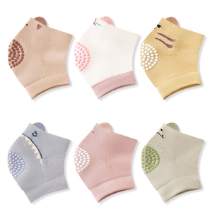 สนับเข่าแบบยืดหยุ่นสำหรับเด็ก0-<span class=keywords><strong>3</strong></span>ปีถุงเท้าผ้าฝ้ายนุ่มป้องกันเข่าสำหรับเด็กคลาน - Product Image 5