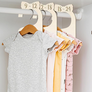 Organizzatore di vestiti in legno divisore di stoffa per bambini pietra miliare mensile di abbigliamento per ragazzi e ragazze - Product Image 6