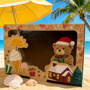 रिबन लक्जरी क्रिसमस उपहार भंडारण बॉक्स के साथ अनुकूलित डबल दरवाजा खुला पेपर बॉक्स - Product Image 3