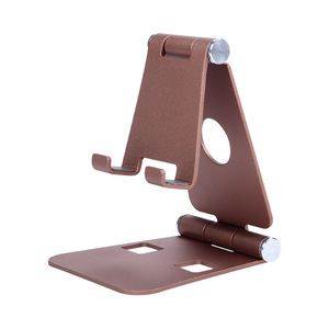 Sáng tạo hợp kim nhôm Điện thoại di động đứng kim loại gấp đôi đa chức năng thuận tiện di động lười biếng Máy tính để bàn đứng - Product Image 4