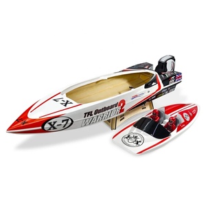 Bateau <span class=keywords><strong>RC</strong></span> professionnel de grande taille avec <span class=keywords><strong>moteur</strong></span> sans balais 35" TFL Hobby 1148 Warrior Racing Mono, coque en fibre de verre, hélice en laiton à 2 pales - Product Image 1