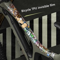 ENLEE – protecteur de cadre de vélo en TPU résistant aux rayures, antidérapant, protection de cadre de vélo, autocollant de vélo de route vtt