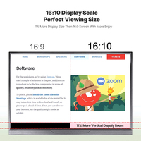 18.5 Inch Ips 1920x1080P No Touch Extender Compatible Portable Monitor for Phone Laptop Computer PS5 Switch Xbox