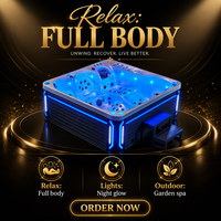 JOYEE Spa extérieur japonais avec massage vidéo, spa sexuel, massage japonais vidéo, télévision, jacuzzi en acrylique, jacuzzi de jardin
