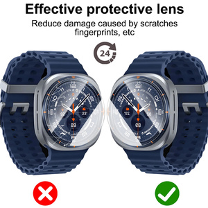 Aibangjia Film de <span class=keywords><strong>protection</strong></span> d'écran en verre trempé pour <span class=keywords><strong>Samsung</strong></span> <span class=keywords><strong>Galaxy</strong></span> <span class=keywords><strong>Watch</strong></span> Ultra 8 7 6 <span class=keywords><strong>5</strong></span> 4 <span class=keywords><strong>Protection</strong></span> sans bulles - Product Image 3
