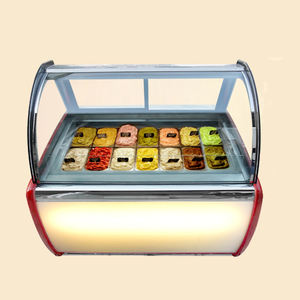 Vetrina Freezer per Gelato Kolice con 14 Vaschette Antiappannamento, Congelatore per Gelato, Espositore Refrigerato per Gelati - Product Image 2