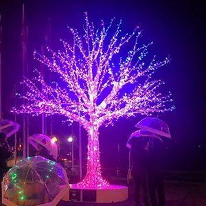 Ngoài trời <span class=keywords><strong>LED</strong></span> cây cảnh 3D twig Motif màu xanh màu xanh lá cây màu tím ánh sáng phát ra IP65 đánh giá 220V cho lễ hội Giáng sinh trang trí đường phố - Product Image 1