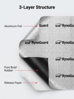 Feuille insonorisante pour voiture en gros, 2 mm, en feuille d'aluminium argentée, tapis d'amortissement pour capot moteur de voiture, panneau insonorisant personnalisé OEM