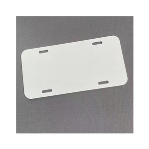 Fabricante 12 "x 6" blanco espacios en blanco tinte sublimación <span class=keywords><strong>de</strong></span> aluminio matrícula <span class=keywords><strong>de</strong></span> bicicleta personalizada sublimación impresión etiquetas <span class=keywords><strong>de</strong></span> bicicleta - Product Image 3