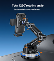 Support de téléphone rotatif multi-angles télescopique à ventouse Yesido 1260 pour camion et voiture C275