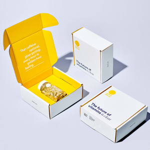 Пользовательский логотип электронная коммерция гофрированная лекарственная фармацевтическая таблеточная бутылка банка Доставка почтовых отправлений упаковочная коробка - Product Image 1