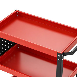 Chariot de <span class=keywords><strong>garage</strong></span> mobile, petit véhicule <span class=keywords><strong>utilitaire</strong></span> moderne, chariot à outils en métal à 3 niveaux, armoire de rangement, chariot à outils lourds - Product Image 4