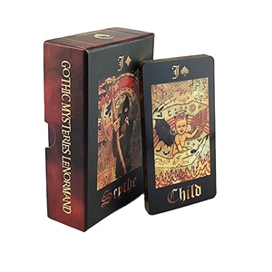 Masonic Phù Thủy Tarot thẻ tin nhắn từ thiên đường vàng Chiêm Tinh tùy chỉnh Holographic Tarot thẻ - Product Image 2