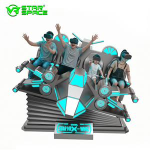 Simulateur de tir <span class=keywords><strong>VR</strong></span> Star <span class=keywords><strong>VR</strong></span> <span class=keywords><strong>X</strong></span> Wing pour 4 joueurs, cinéma 9D avec mouvements, expérience de vol spatial avec films 8K - Product Image 1