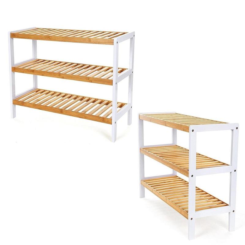 Cheap 3 Tier Bamboo Shoe Rack