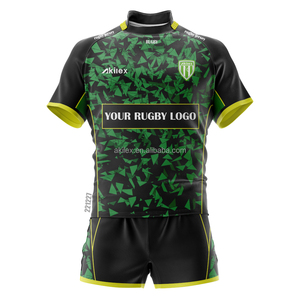 Maglia da Rugby Akilex maglia da calcio da <span class=keywords><strong>uomo</strong></span> abbigliamento da ginnastica pantaloncini da allenamento divise da calcio Design sublimato maglia da Super Rugby - Product Image 6