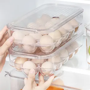 Vacane 16格鸡蛋储物盒优质鸡蛋储物盒冰箱可堆叠鸡蛋托盘