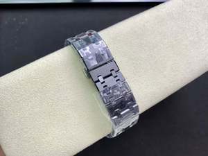 Montre mécanique automatique neuve en gros, 41 mm, mouvement 5134, phase de lune, multifonction, en céramique noire - Product Image 6