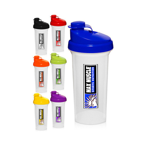 BPA Free <b>Protein</b> Shaker <b>Bottle</b> with Flip Top Lid, Leakproof Gym Blender Cup for Workout, Fitness, Sports Nutrition, Custom Logo - Product Image 1