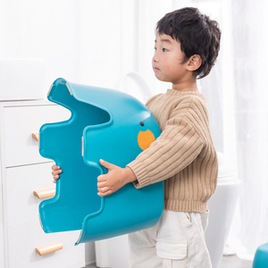 Sgabello per Bambini a Forma di <span class=keywords><strong>Elefante</strong></span>, Set di Sgabelli Antiscivolo in Plastica per Bagno, Lavabo, Vasino, Cucina - Product Image 5