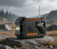 14800MWH Notfall-Wetterradio Internetradio Kompakte Tragbare Stromversorgung SOS-Taschenlampe AM/FM/WB-Radio Wiederaufladbare Batterie