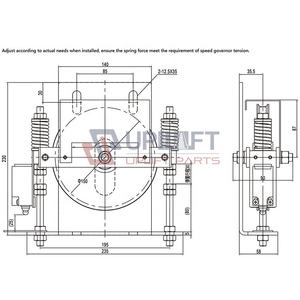 รอกสร้างความตึงเครียดสำหรับลิฟต์ตัวสร้างความเร็วได้รับการออกแบบอุตสาหกรรม OX-100C - Product Image 2