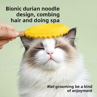 Nouvelle Arrivée Brosse de Massage pour Animaux Durian Multifonctionnelle Grattoir à Poils de Chat Peigne de Toilettage Anti-Poils Flottants