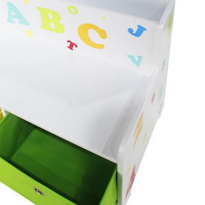Caisse de rangement de jouets <span class=keywords><strong>en</strong></span> plastique pour enfants, boîte de rangement avec dossier de siège <span class=keywords><strong>en</strong></span> bois, pour les organisateurs de boîtes d'étude, personnalisée <span class=keywords><strong>en</strong></span> usine - Product Image 4
